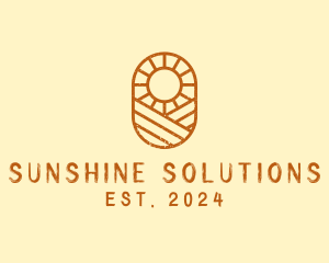 Rustic Farm Sun logo design