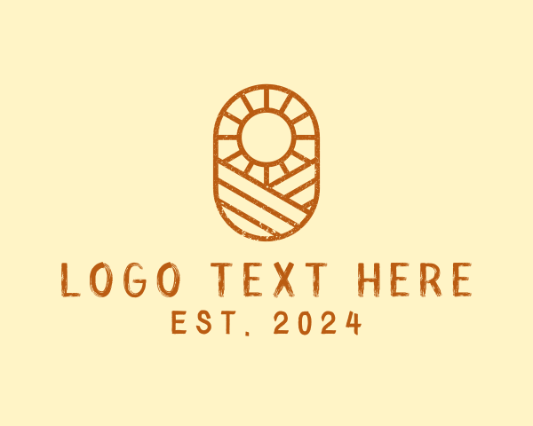 Rustic - Rustic Farm Sun logo design