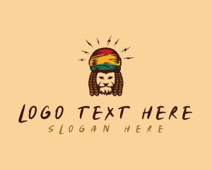 Hat - Rastafari Reggae Lion logo design