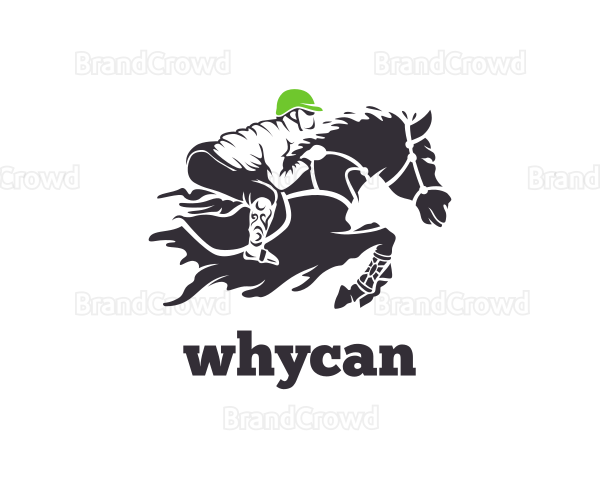 Equestrian Jockey Racing Logo