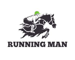 Riding - Equestrian Jockey Racing logo design
