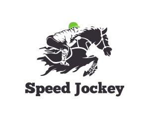 Jockey - Equestrian Jockey Racing logo design