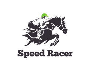 Jockey - Equestrian Jockey Racing logo design