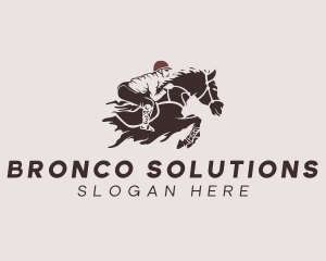 Equestrian Jockey Racing  logo design