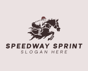 Equestrian Jockey Racing  logo design