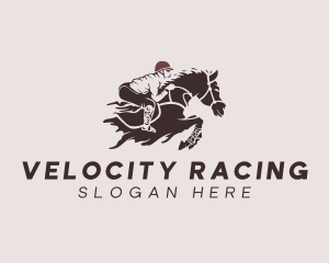 Equestrian Jockey Racing  logo design