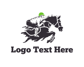 Betting - Equestrian Rider logo design
