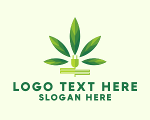 Drug - Weed Plug Marijuana logo design