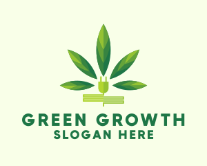 Weed Plug Marijuana logo design