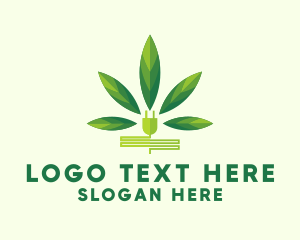 Pot - Weed Plug Marijuana logo design