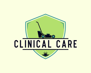 Landscaping Lawn Mower logo design