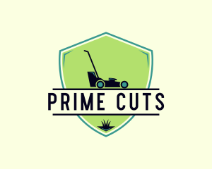 Landscaping Lawn Mower logo design