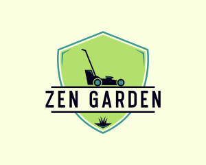 Landscaping Lawn Mower logo design