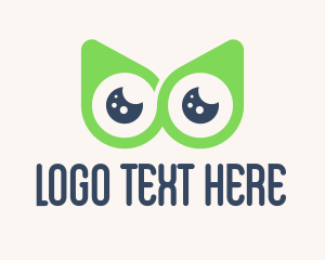 Tracker App - Owl Location Pin logo design