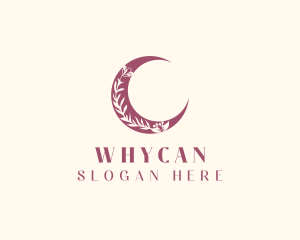 Art Studio - Boho Floral Crescent logo design