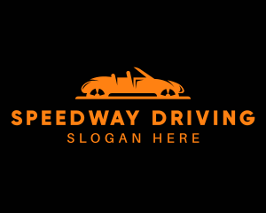 Driving - Sports Car Driving logo design