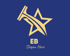 Gold Star Squeegee  Logo