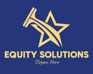 Gold Star Squeegee  Logo