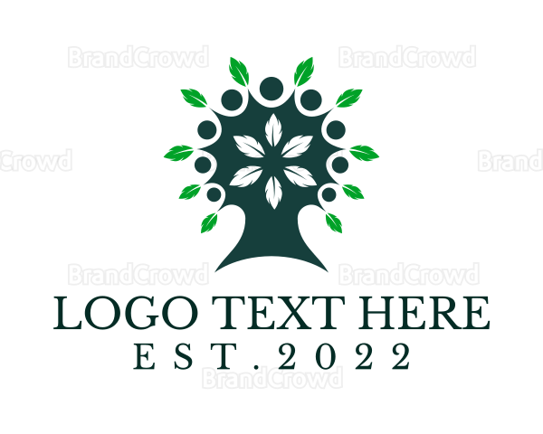 Herbal Plant Tree Leaves Logo