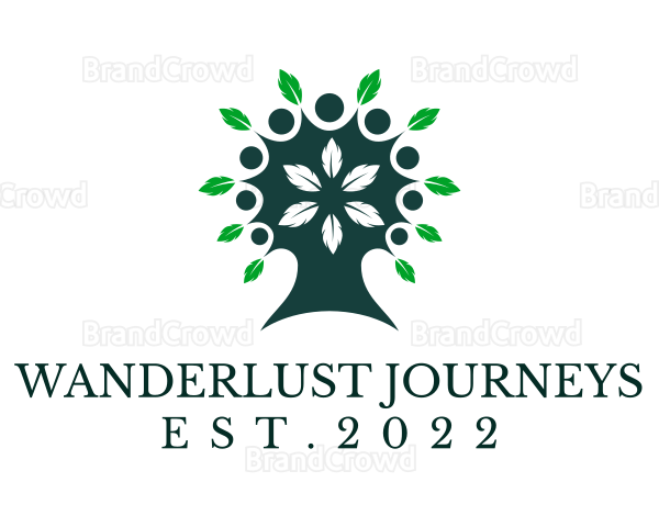 Herbal Plant Tree Leaves Logo