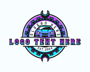 Motor - Car Cog Wrench logo design