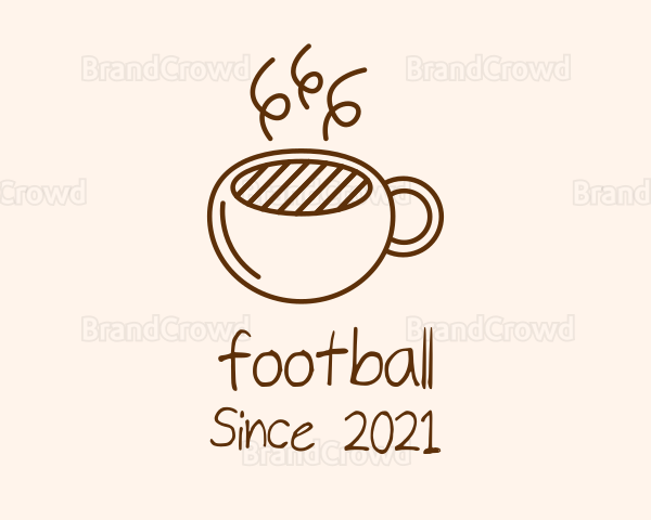 Brown Cappuccino Coffee Logo