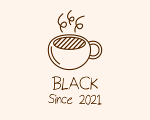 Brown Cappuccino Coffee logo design