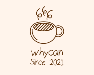 Coffee Mug - Brown Cappuccino Coffee logo design
