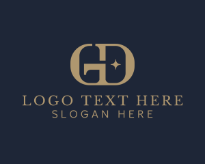 Letter Gd - Professional Banking Business Letter GD logo design