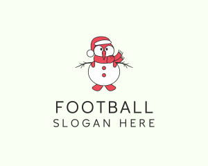 Winter - Christmas Penguin Snowman logo design