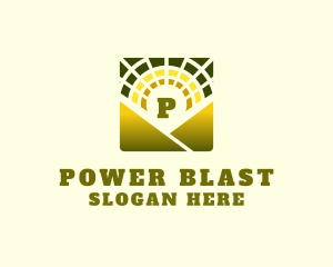 Sun Solar Power Farm  logo design