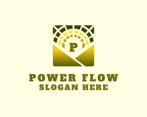 Sun Solar Power Farm  logo design