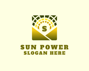 Sun Solar Power Farm  logo design