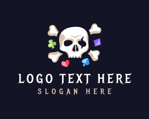 Casino - Skull Gaming Gambling logo design