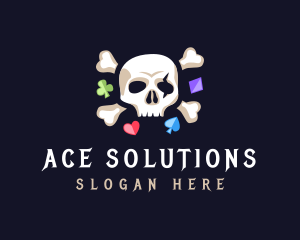 Ace - Skull Gaming Gambling logo design