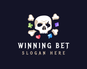 Bet - Skull Gaming Gambling logo design