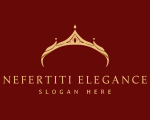 Gold Elegant Crown logo design