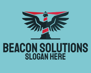 Beacon - Sky Beacon Lighthouse logo design