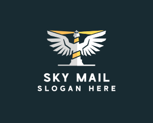 Sky Beacon Lighthouse logo design