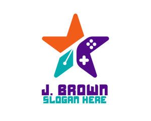 Online Gaming - Gaming Pen Star logo design