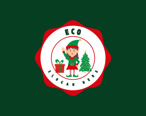 Parol - Christmas Elf Girl logo design