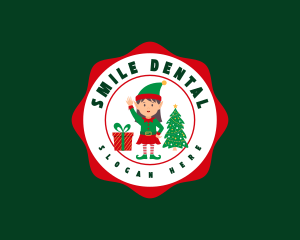 Noel - Christmas Elf Girl logo design