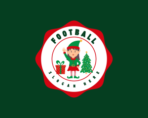 Seasonal - Christmas Elf Girl logo design