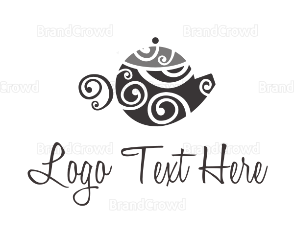 Spiral Art Teapot Logo