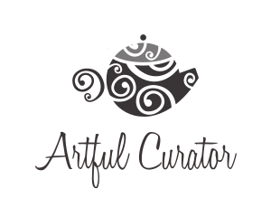 Spiral Art Teapot logo design