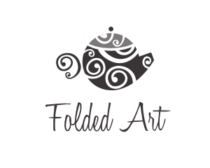 Spiral Art Teapot logo design