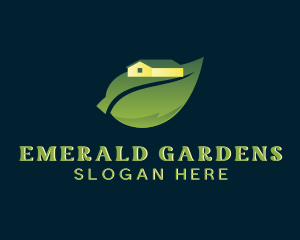 Leaf House Landscaping logo design