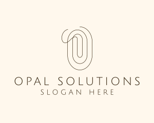 Elegant Fashion Letter O logo design