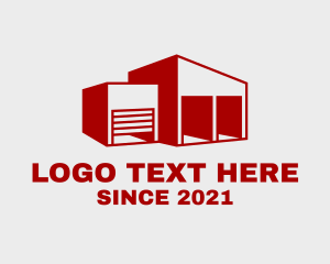 Storage Unit - Storage Facility Warehouse logo design
