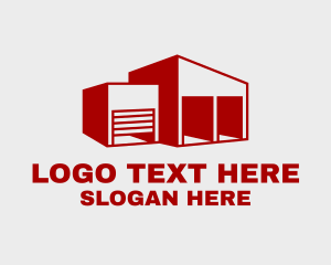 Storage Facility Warehouse Logo